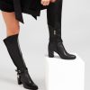 Women Belle & Bloom Boots | Breton Knee High Boot - Black