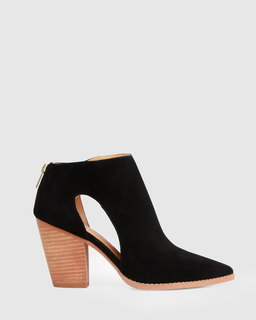 Women Belle & Bloom Boots | Midnight Special Suede Ankle Boot - Black