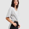 Women Belle & Bloom T-Shirts | Brave Soul Oversized T-Shirt - Grey