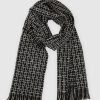 Women Belle & Bloom Scarves | Downtown Textured Scarf - Black