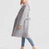 Women Belle & Bloom Wool Coats | Walk This Way Wool Blend Oversized Coat - Grey