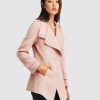 Women Belle & Bloom Wool Coats | New Fit Bad Girl Wool Blend Moto Coat - Blush