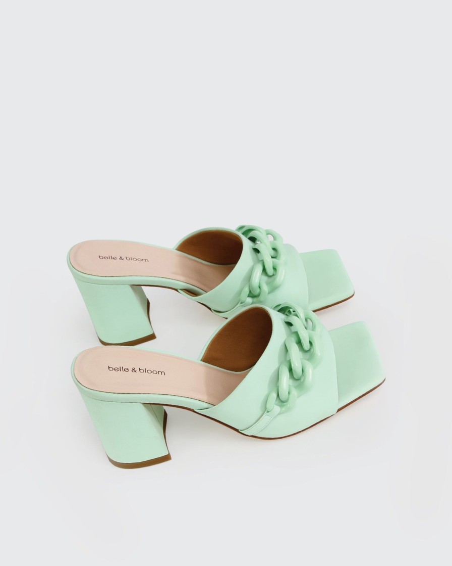 Women Belle & Bloom Heels | Walking With You Mule - Mint