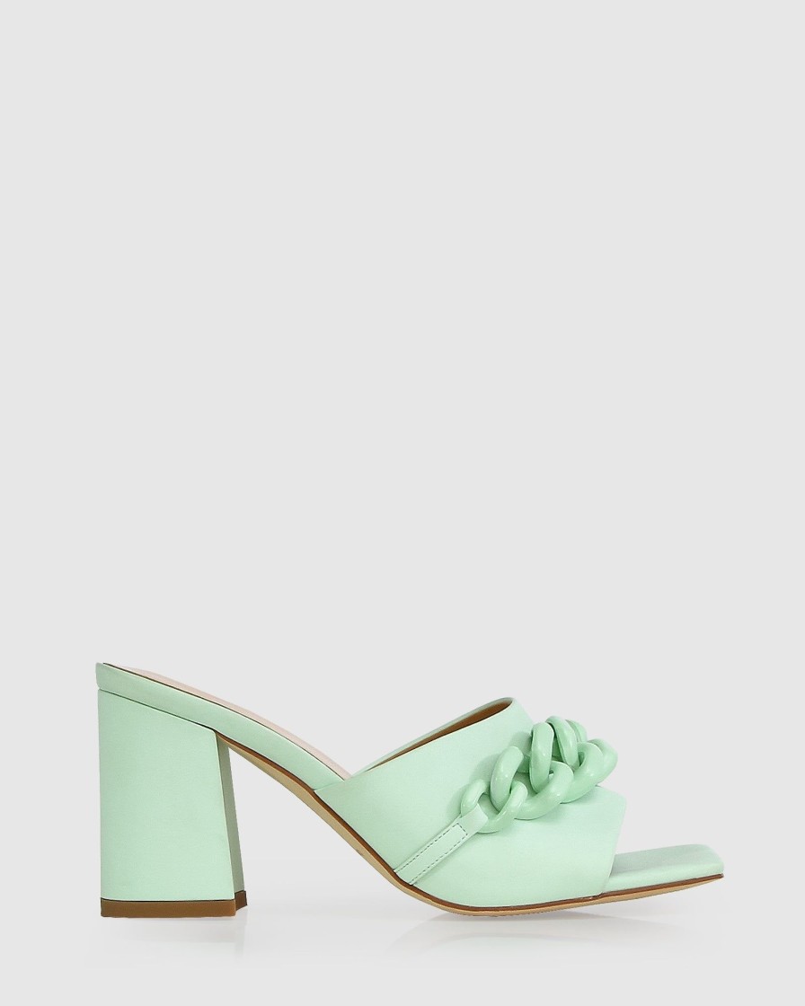 Women Belle & Bloom Heels | Walking With You Mule - Mint