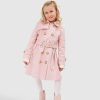 Girl Belle & Bloom | Miss Sunshine Trench Coat - Blush Pink