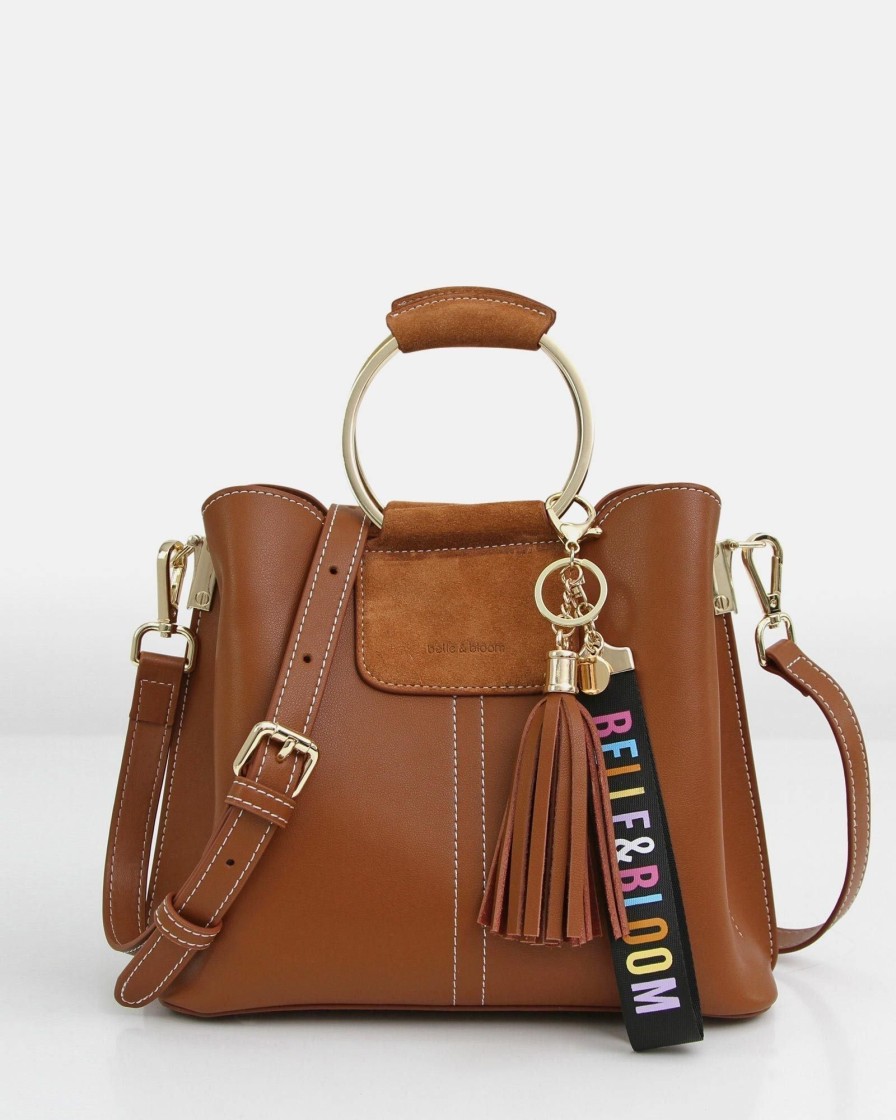 Women Belle & Bloom Shoulder Bags | Twilight Leather Cross-Body Bag - Brown