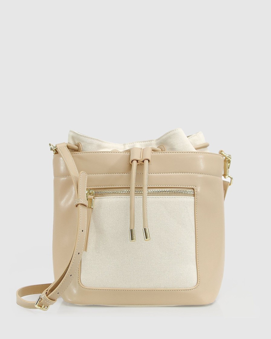 Women Belle & Bloom Totes & Bucket Bags | Don'T Think Twice Bucket Bag - Latte Final Sale