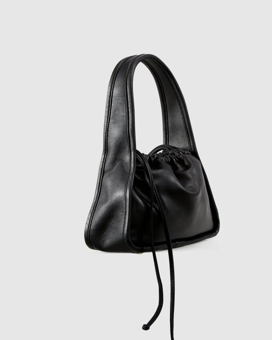 Women Belle & Bloom Shoulder Bags | Thing Called Love Leather Handbag - Black Final Sale