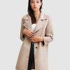 Women Belle & Bloom Wool Coats | New Fit Ex-Boyfriend Wool Blend Oversized Jacket - Sand