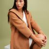 Women Belle & Bloom Wool Coats | Walk This Way Wool Blend Oversized Coat - Camel