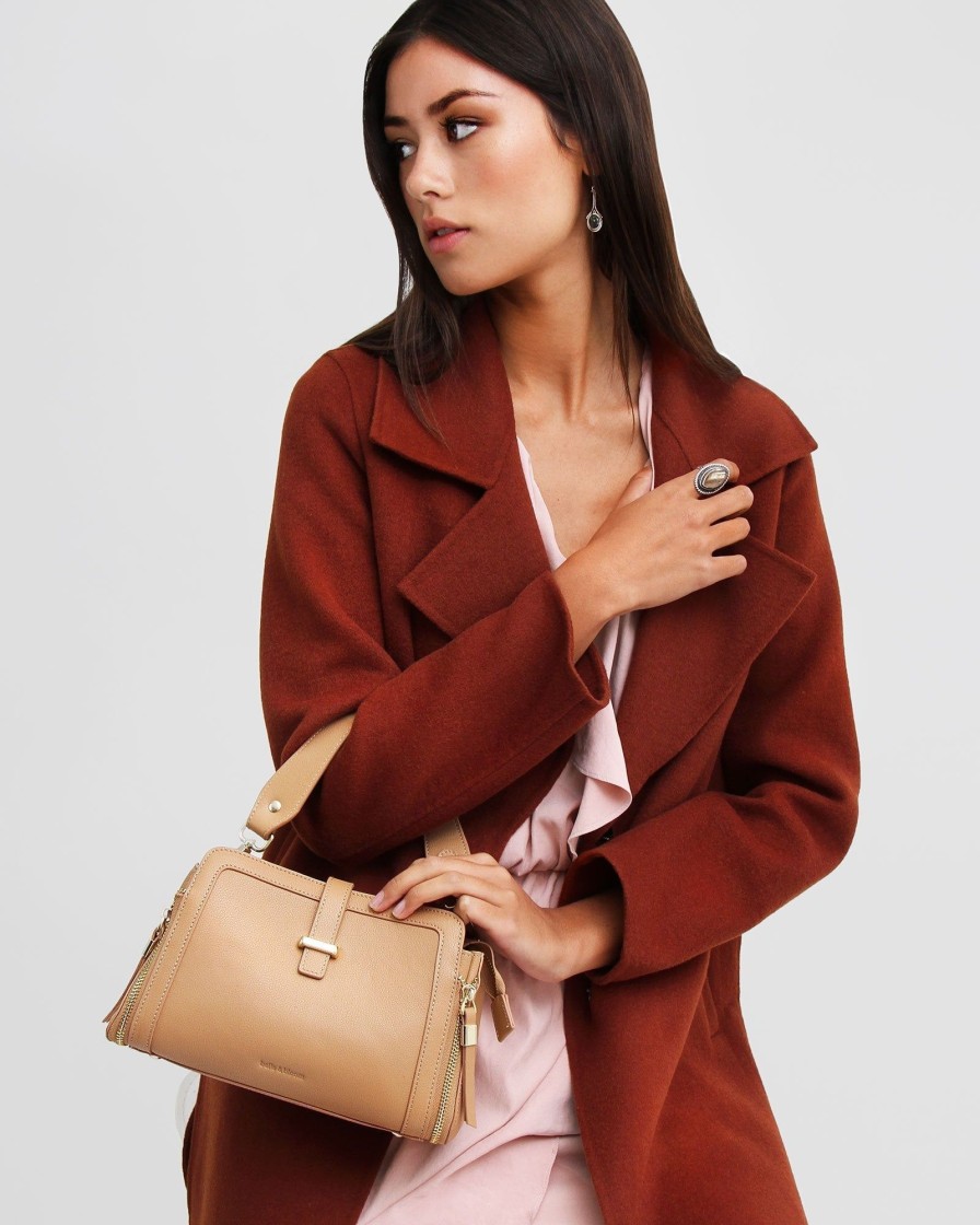 Women Belle & Bloom Wool Coats | New Fit Ex-Boyfriend Wool Blend Oversized Jacket - Caramel