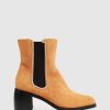 Women Belle & Bloom Boots | Remember Tonight Suede Chelsea Boot - Camel Final Sale