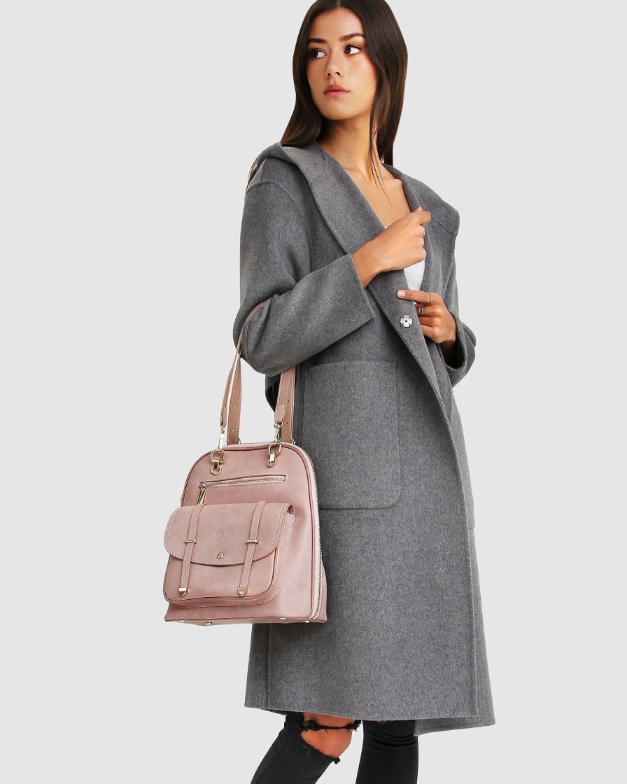 Women Belle & Bloom Wool Coats | Walk This Way Wool Blend Oversized Coat - Dark Grey