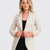 Women Belle & Bloom Suits & Blazers | Princess Polina Tweed Blazer - Beige Marle