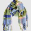 Women Belle & Bloom Scarves | Upstate Brushed Plaid Scarf - Olive