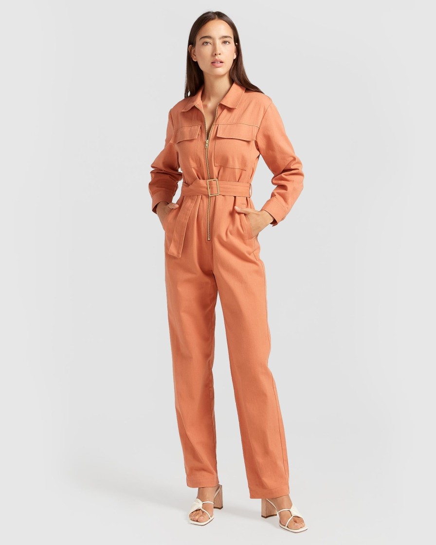 Women Belle & Bloom Jumpsuits | Montana Utility Jumpsuit - Sienna