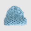 Women Belle & Bloom Hats | Snowflake Hand Knitted Beanie - Sky Blue