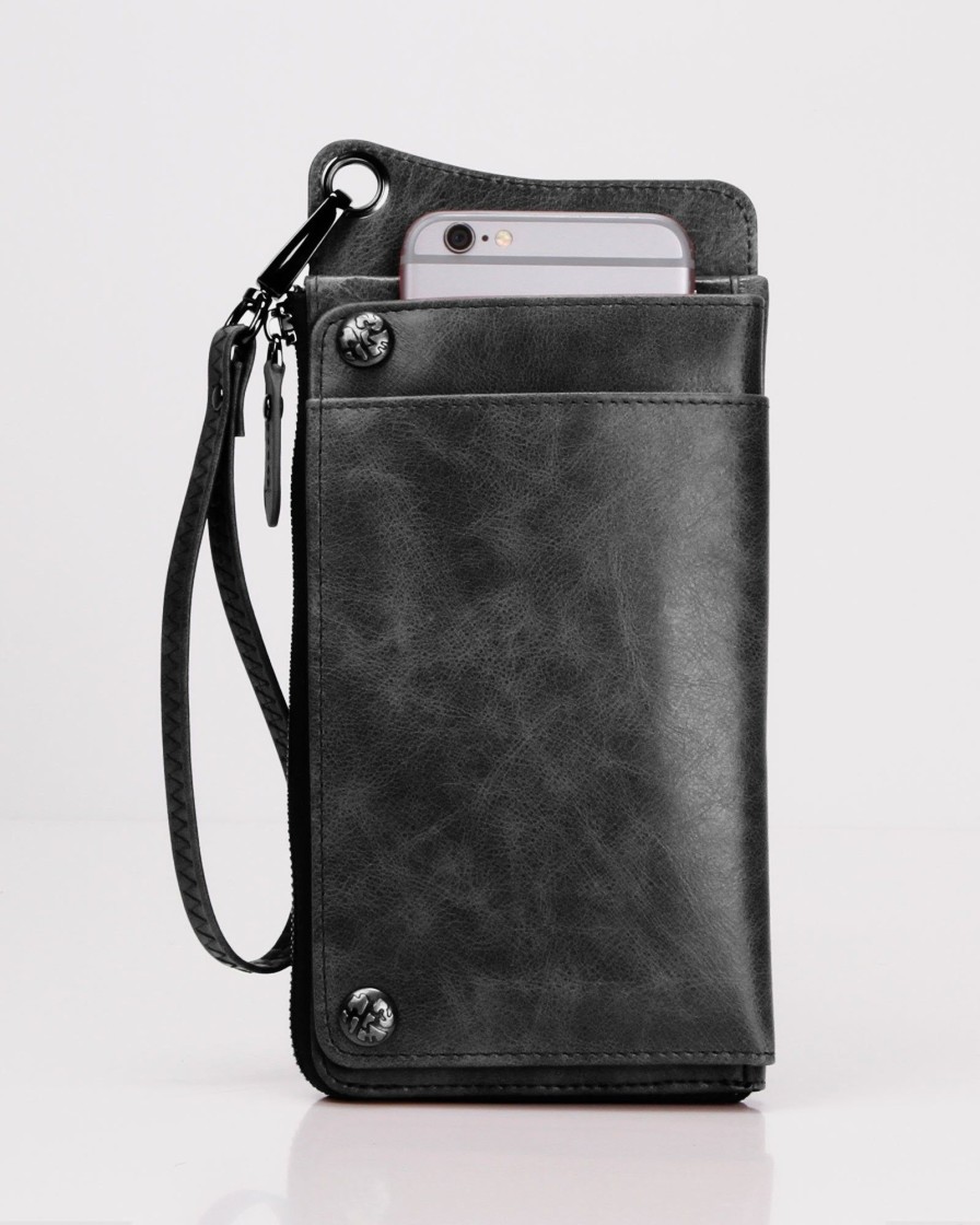 Women Belle & Bloom Wallets | Penelope Leather Wallet - Black