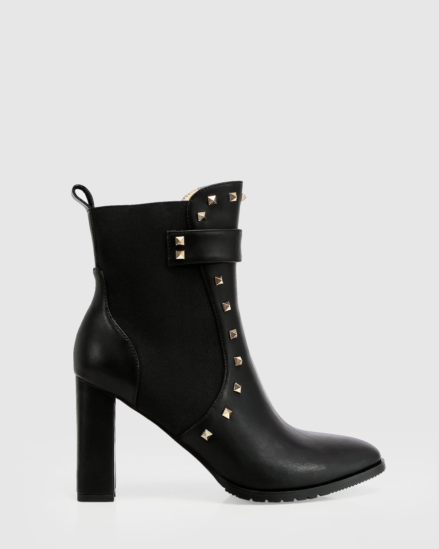 Women Belle & Bloom Boots | Fast Lane Studded Boot - Black