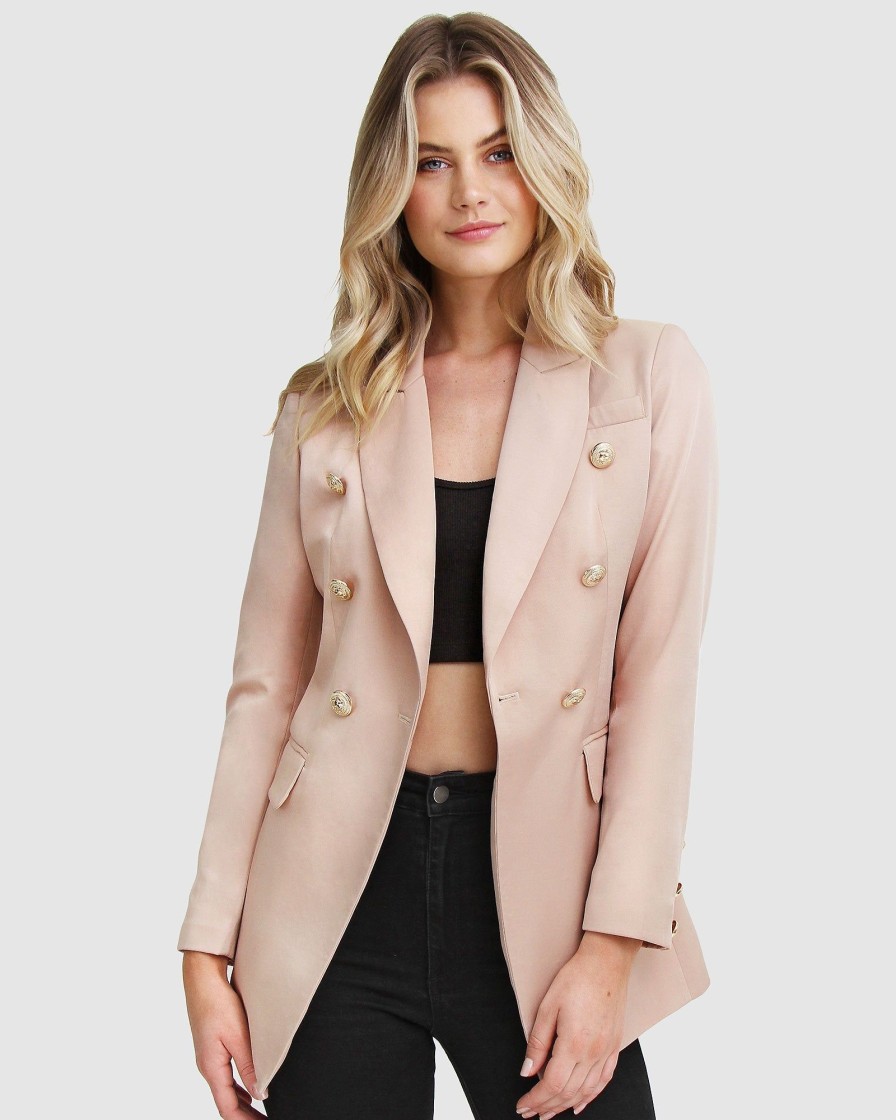 Women Belle & Bloom Suits & Blazers | Princess Polina Blazer - Blush Final Sale