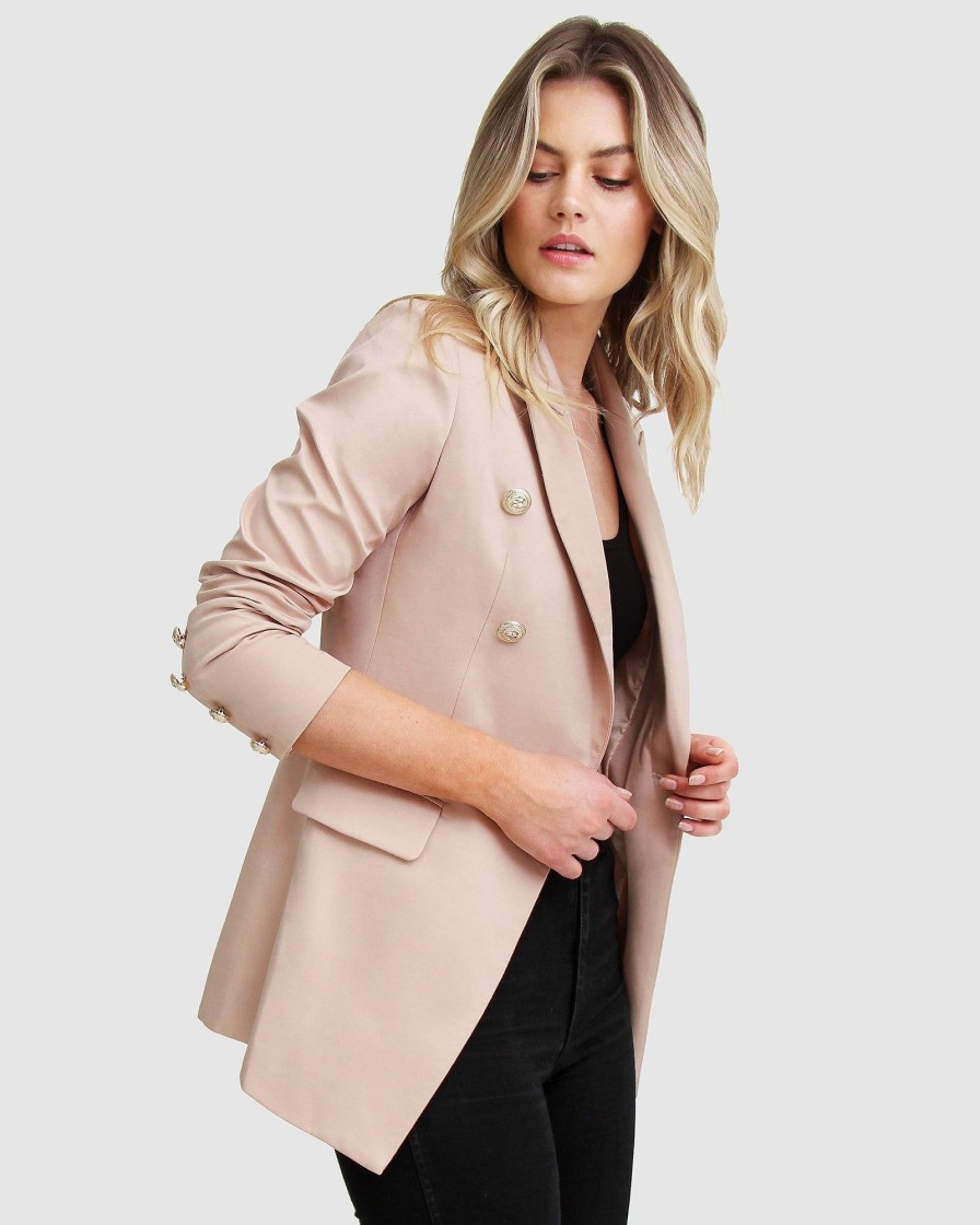 Women Belle & Bloom Suits & Blazers | Princess Polina Blazer - Blush Final Sale