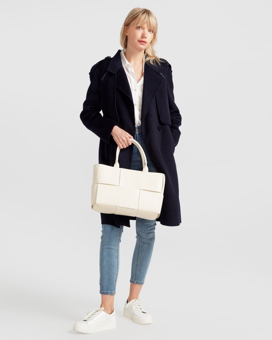 Women Belle & Bloom Wool Coats | Palm City Wool Blend Coat - Navy