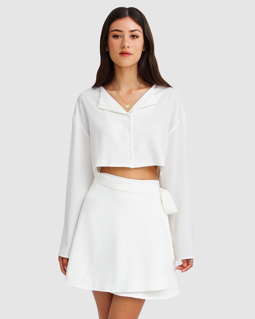 Women Belle & Bloom Skirts | Before You Go Skirt Set - White