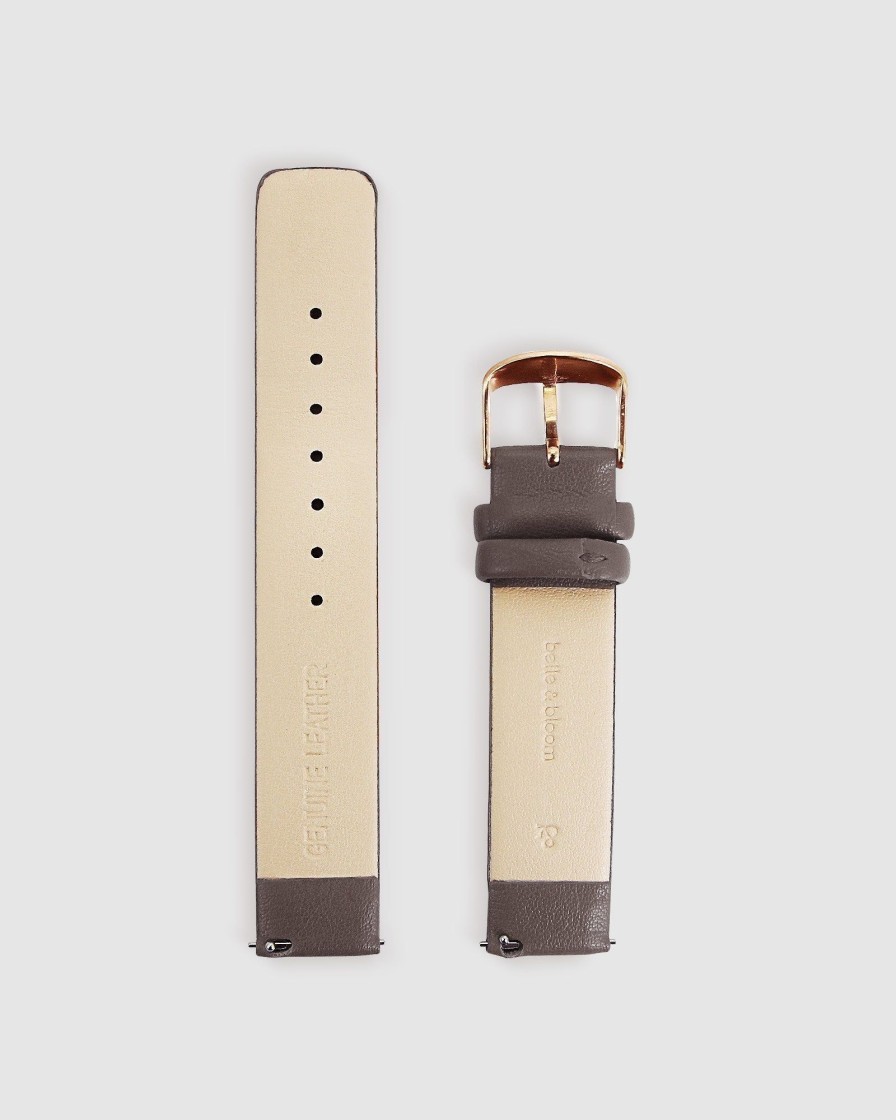 Women Belle & Bloom Watches | Grey - Leather Watch Strap Barcelona Story Final Sale