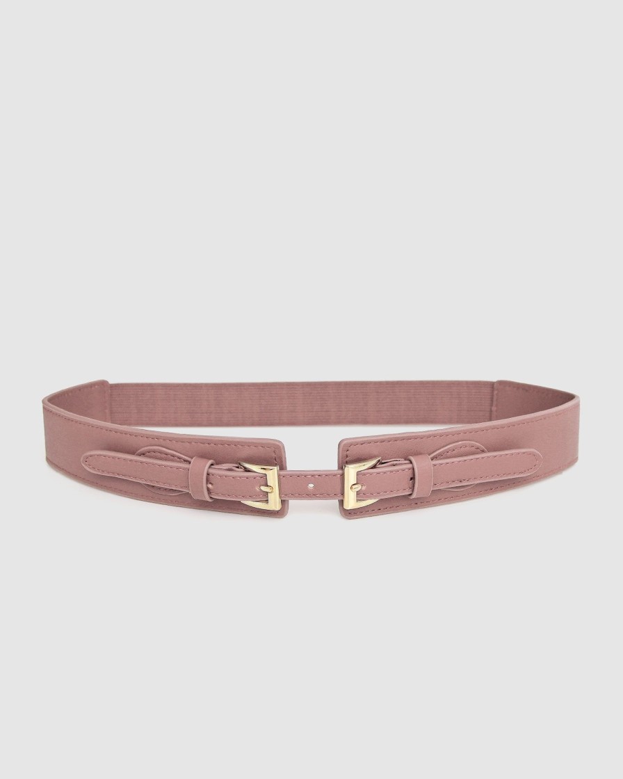 Women Belle & Bloom Belts | London Fog Leather Waist Belt - Blush