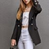 Women Belle & Bloom Suits & Blazers | Princess Polina Textured Weave Blazer - Black