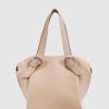 Women Belle & Bloom Shoulder Bags | Heart Of Gold Leather Shoulder Bag - Latte