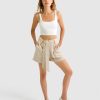 Women Belle & Bloom Pants | Limitless Belted Shorts - Natural