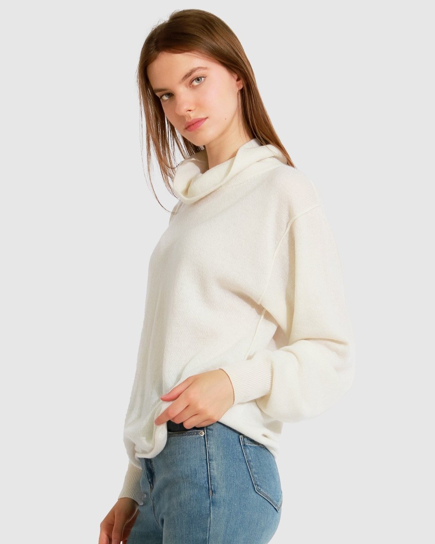 Women Belle & Bloom Jumpers & Knits | Simple Pleasures Cashmere Knit - Cream