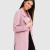 Women Belle & Bloom Wool Coats | Ex-Boyfriend Wool Blend Oversized Jacket - Lilac