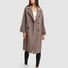 Women Belle & Bloom Wool Coats | Rumour Has It Oversized Wool Blend Coat - Walnut