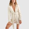 Women Belle & Bloom Suits & Blazers | Synergy Wrap Blazer - Natural