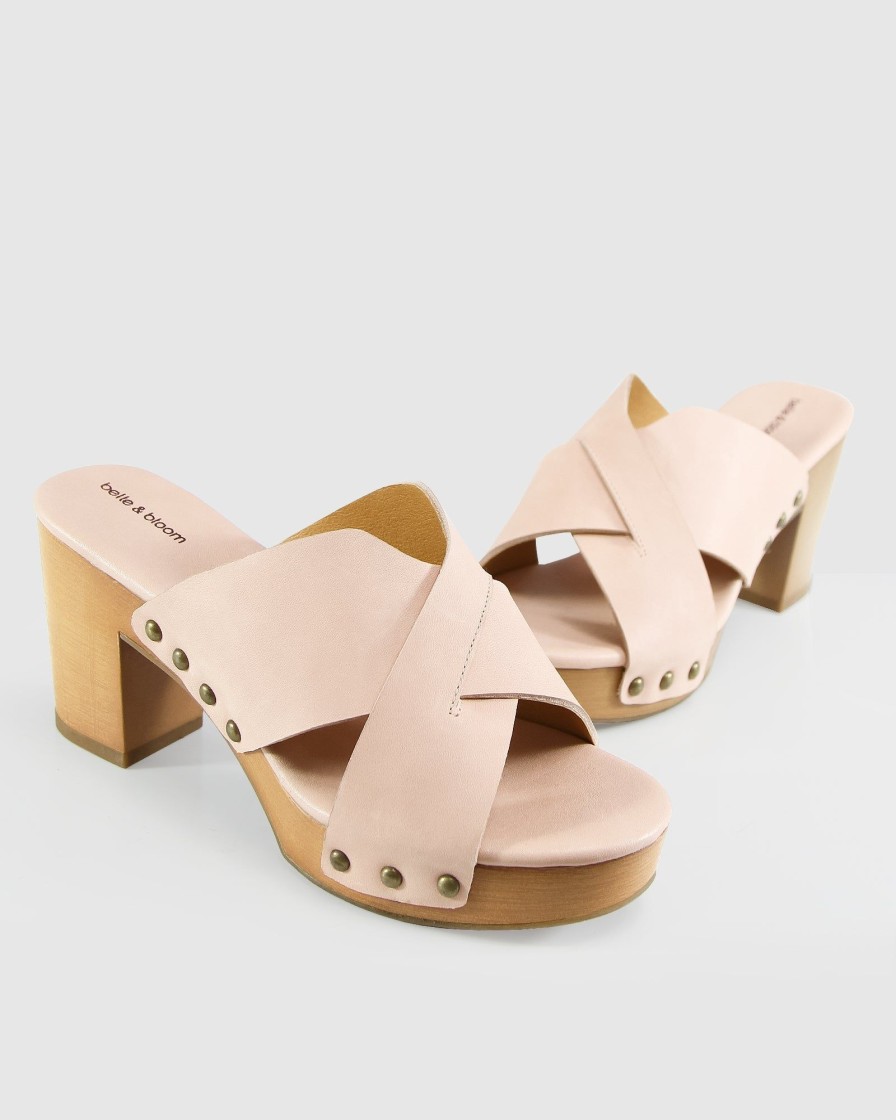 Women Belle & Bloom Heels | Midtown Clog Mule - Blush