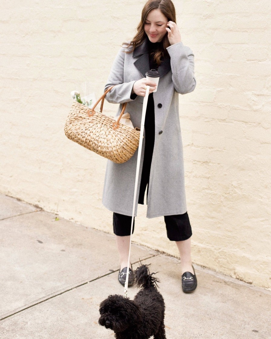 Women Belle & Bloom Wool Coats | Lexington Two-Tone Wool Blend Coat - Grey