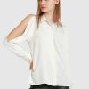 Women Belle & Bloom Shirts & Blouses | Made With Love Shirt - Off-White