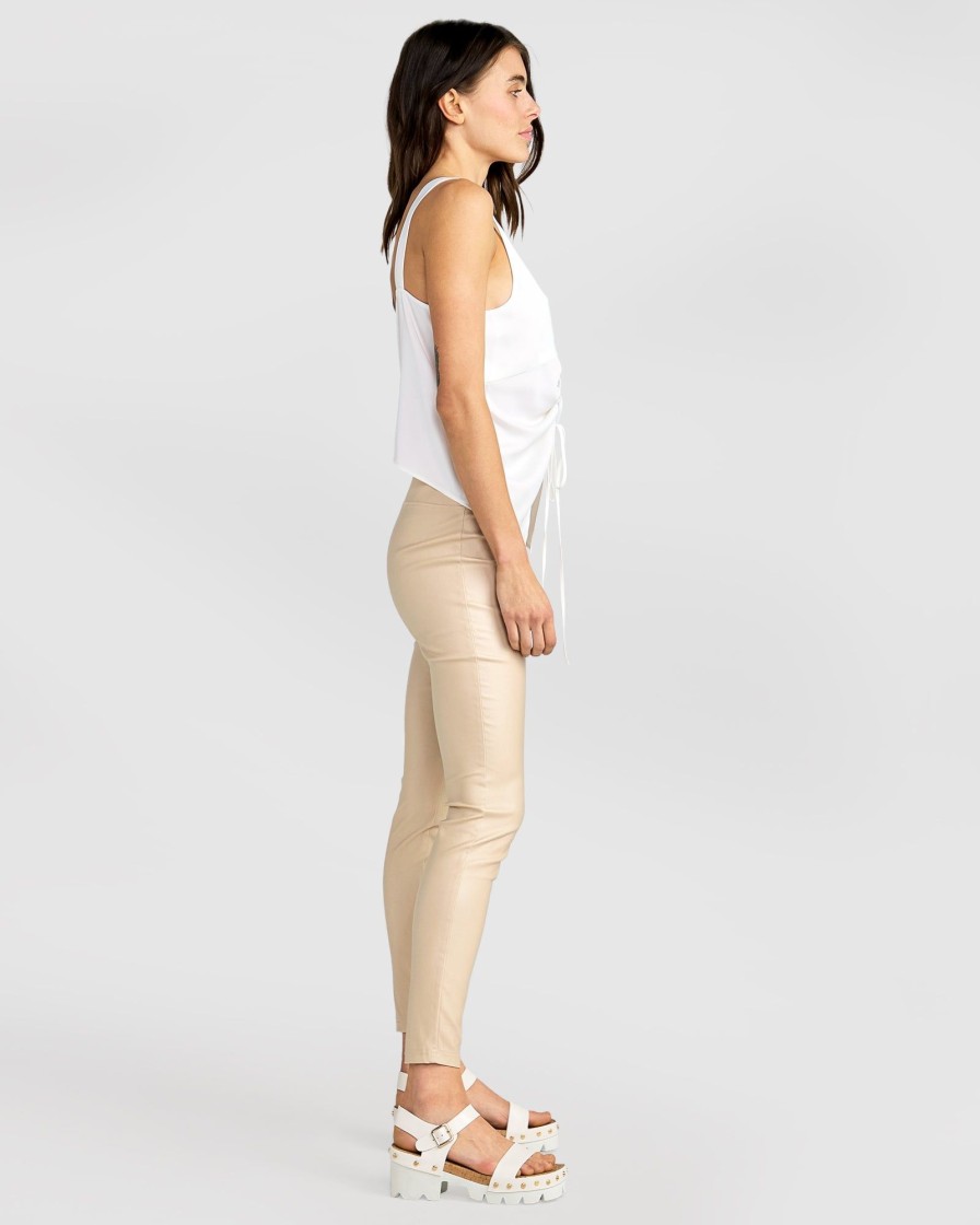 Women Belle & Bloom Pants | City Slicker Coated Legging - Sand